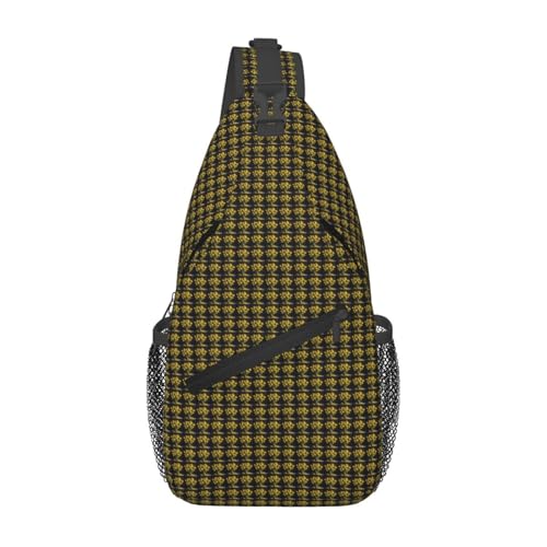Sac à bandoulière croisé homme avec imprimé floral pour balade nature
