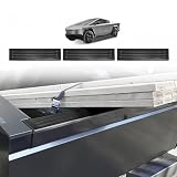BestEvMod Metal Tailgate Top Protector Cover Compatible with Tesla Cybertruck 2026 2025 2024 Accessories Truck Bed Tailgate Molding Cap Protective Trim Stainless Steel Easy to Install (Matte Black)