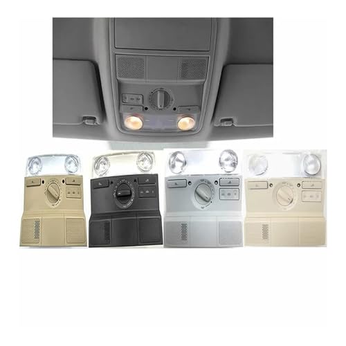 Luz de techo delantera beige compatible con Golf 6 MK6 Jetta 5 MK5 Passat B6 3