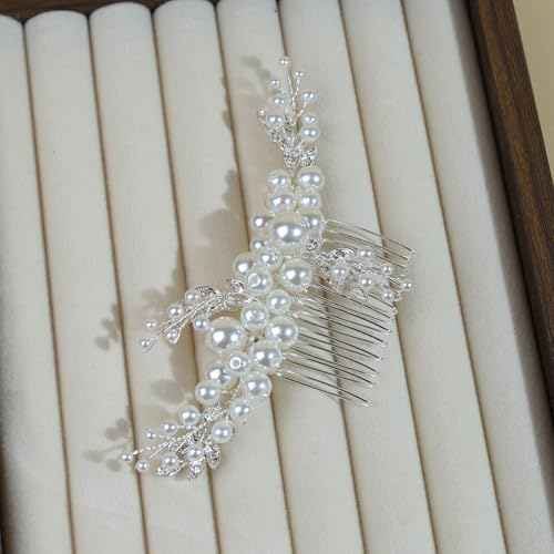 Peine de cabello para boda artesanal SOLENY miniatura 4