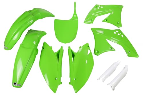 Kit complet vert Kawasaki KXF 250 UFO PLAST plastique de haute qualité 2009 2012