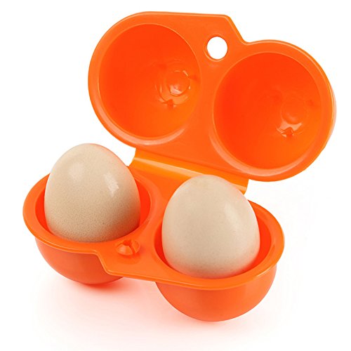 エッグホルダー アウトドア・お弁当 卵ケース 携帯用 卵トレイボックス 耐衝撃性 折り畳み式 収納ケース(オレンジ) エッグホルダー アウトドア・お弁当 卵ケース 携帯用 卵トレイボックス 耐衝撃性 折り畳み式 収納ケース(オレンジ)