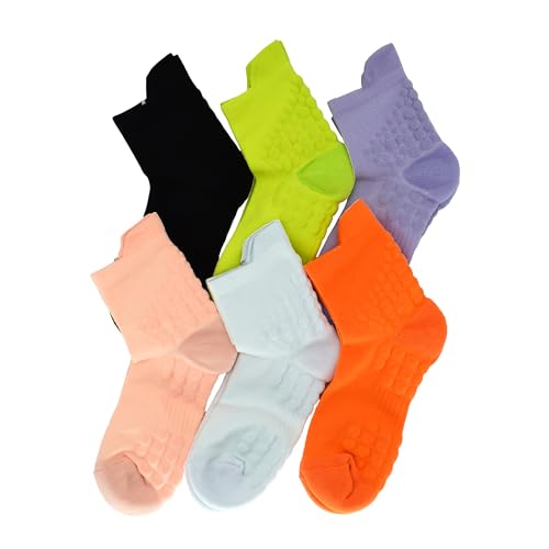 Athletic Ankle Socks 6Pack Thick Protective Sport Comfort Cushioned Running Crew Towel Socks 6-102