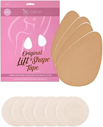Perky Pear Original Lift & Shape Boob Tape [A-G Cups] - 2 Pairs of Boob