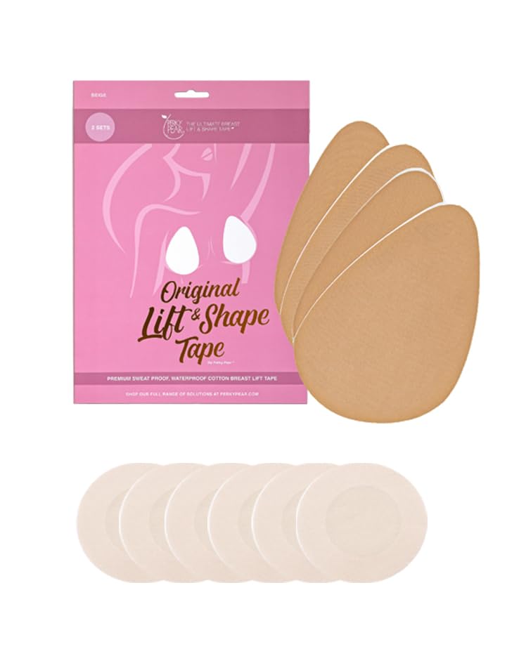 Original Lift & Shape Boob Tape [A-K Cups] - 2 Pairs of Boob Tape & 3 pairs Nipple covers