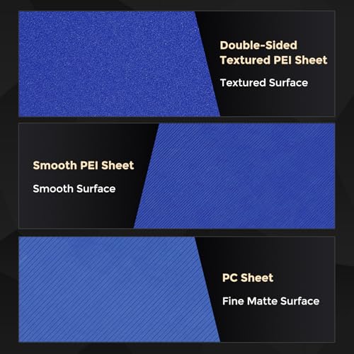 Flashforge Doppelseitiges Glattes PEI Magnet-Buildplate für Adventurer 5M Pro, 5M, 5X Series, Flexibles PEI-Blatt für PLA, PETG, TPU, PLA-CF, PETG-CF