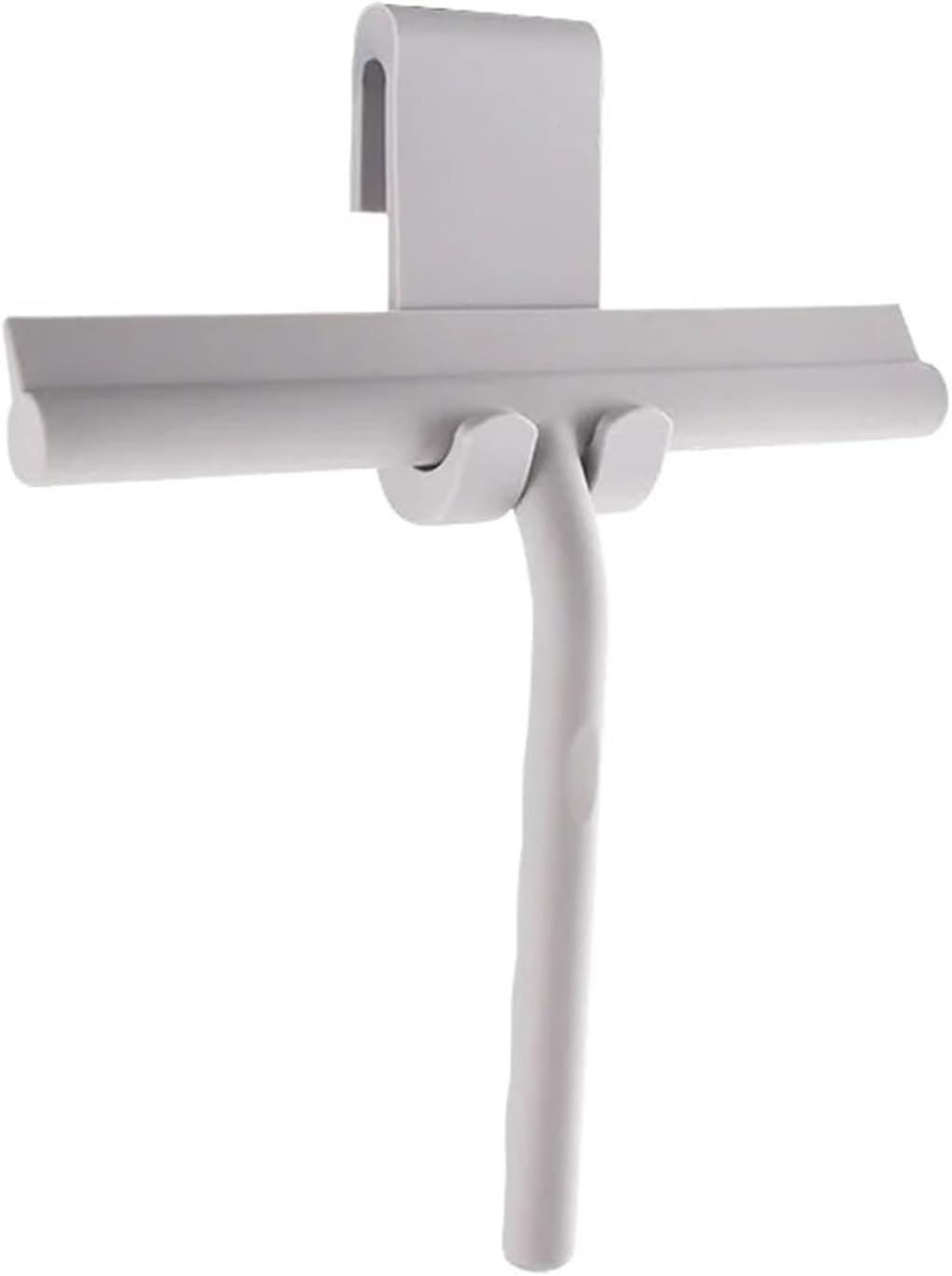 Bathroom Shower Squeegee Household Glass Wiper Window Mirror Silicone Scraper Doors Hanging Holder Tool(Gray)