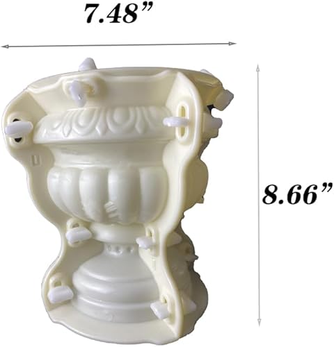 Miniatura 2 de Molde para maceta, molde de hormigón grande para hacer macetas, molde de hormigón de 7.48 x 7.48 x 8.66 pulgadas, molde de maceta para decoración de