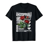 Streetwear Graphic Dark Floral Urban Aesthetic, Mens Fashion T-Shirt