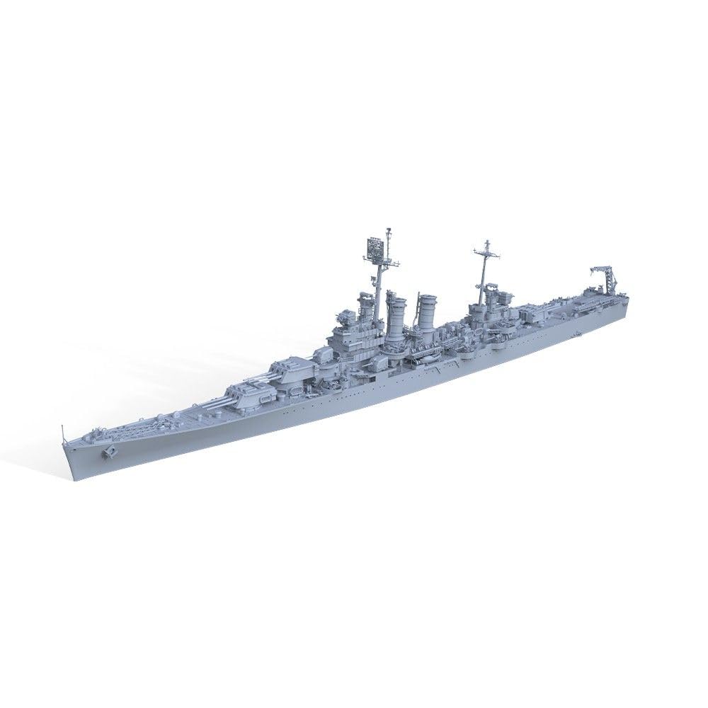 Niepomalowana bitwa 1/350 amerykański model wojskowy Wichita Cruiser
