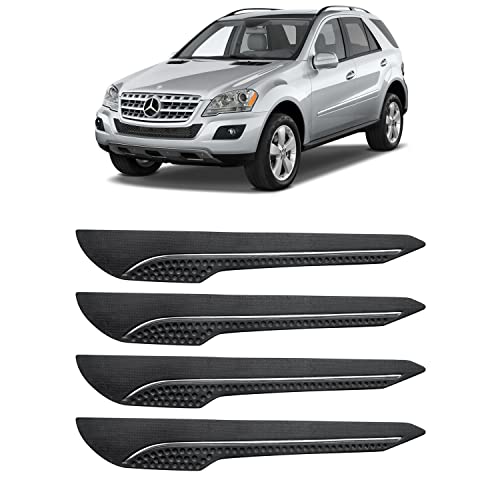 Image of AOSIS-Car Bumper Protector /Bumper Guard for MercedesBenz ML350 with Single Chrome Stripe (4-Pcs)