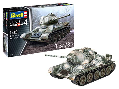 Revell 03319 Maquette de Char T34-85 miniature historique en plastique