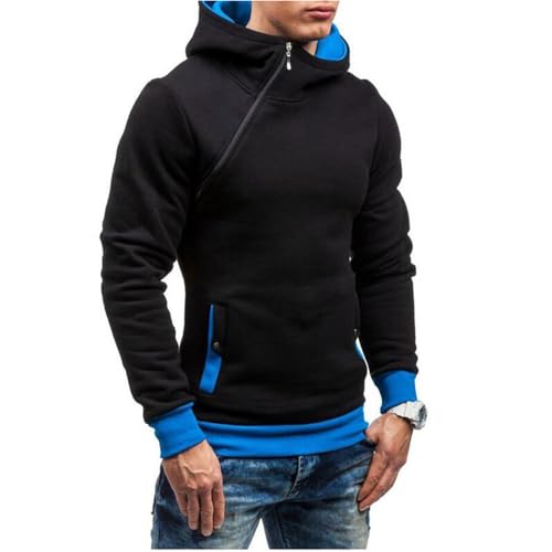 Ymosrh Men's Hoodies, Long Sleeve Quarter Zip Casual Workout Pullover Hooded Sweatshirts, M-3XL3