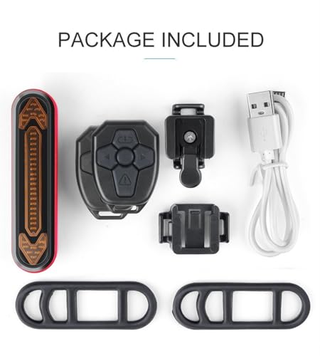 Feu arrière de vélo rechargeable USB SCRUBY pour signaler vos changements de direction