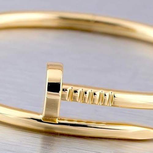 Image of Okos Gold Plated Fashion Jewellery Stainless Steel Anti Tarnish Cuff Band Style Bangle Bracelet with White CZ Stones For Girls and Women CO0025