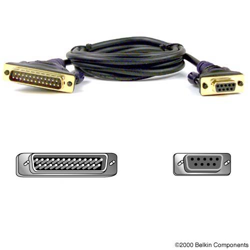 Belkin at Serial Modem DB9F/DB25M Premium Gold - 10ft