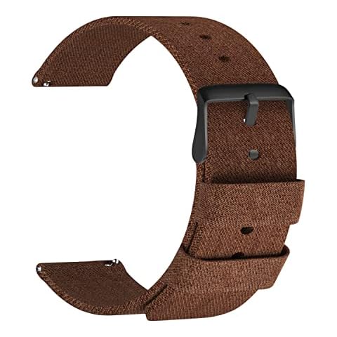 ULLCHRO Nylon Correa Reloj Militar - 16mm, Brown Cover