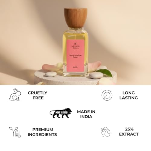 Image of Marshmallow Crush Eau De Parfum | Sweet Gourmand Fragrance for Women | Long Lasting Perfume with Marshmallow, Creamy Vanilla & Sugar Notes (60ml)