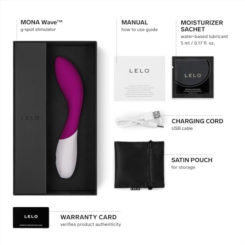 Image of LELO Mona Wave Personal Massager for Women, G Spot Vibrator with WaveMotion Technology, Sex Toy for Women with 10 Vibration Patterns, G Spot Dildo, Female Sex Toy, Deep Rose