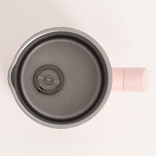 CREATE / MILK FROTHER / Espumador y vaporizador de leche eléctrico Rosa / Espumador Leche Automático, 350 ml - Imagen 7