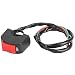 Interruptor de Manillar de Motos, Universal 7/8 pulgadas Interruptor de ON/OFF con...