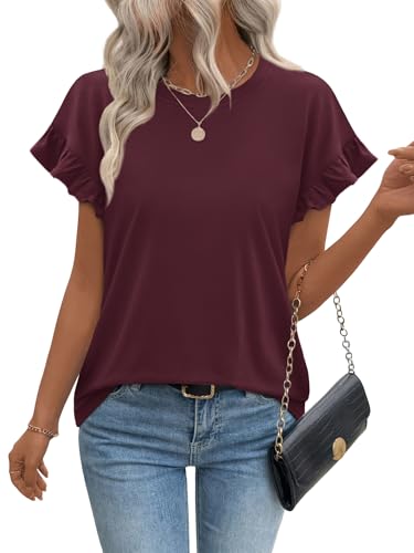 OFEEFAN Women's Ruffle Sleeve Blouse - 47% Off Price Drop