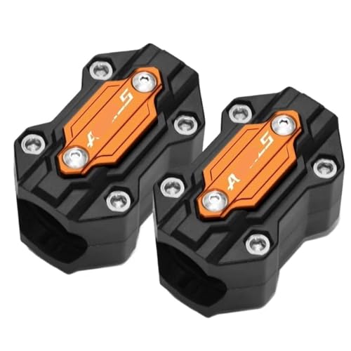 Bloc de protection de pare-chocs moteur orange pour moto Suzuki V-Strom et DL
