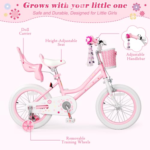 Image of Glaf Toddler Girls Bike for Age 2-12 Years Old