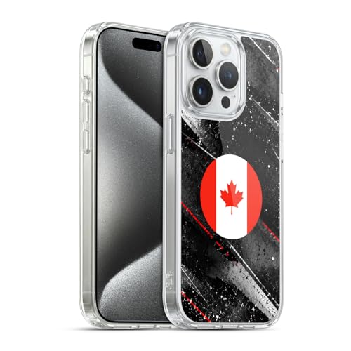 Coque en Gel Apple iPhone 15 Pro MagSafe football Canada antichoc feuille d'érable