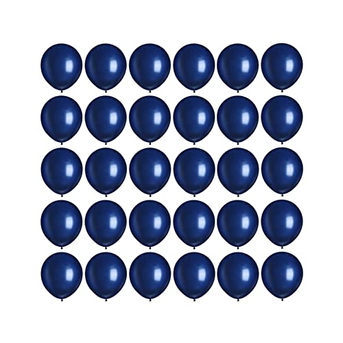 Image of Navy Blue Balloons, 5 inch 100pcs Mini Dark Blue Latex Balloons for Birthday Wedding Baby Shower Decorations (Navy Blue)