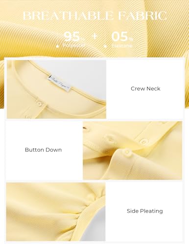 Image of Belle Poque Womens Button Down Tank Tops Ribbed Summer Vest Slim Fit Crop Going Out Tops Open Front Sleeveless Y2K Clothes