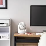 IRIS USA WOOZOO Desk Fan, Oscillating Table Air Circulator, 3 Speed, Max Air Distance 9.8m, 112° Tilt, 27.5dB Low Noise Motor, Small - Image 5