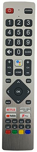 Generic Replacement Voice TV Remote Control Compatible with Sharp Aquos Ultra HD 4K HDR Smart Android TV with Google Assist - Image 2