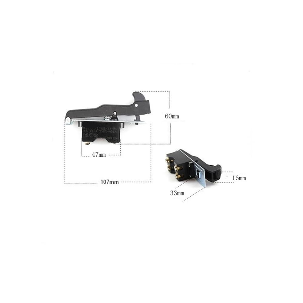 1Pc 2NO AC 250V 12A Power Trigger Switch