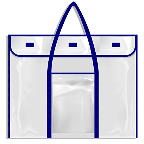 Bulletin Board Poster Art PVC Storage Pocket Chart with Accessories Pocket (30