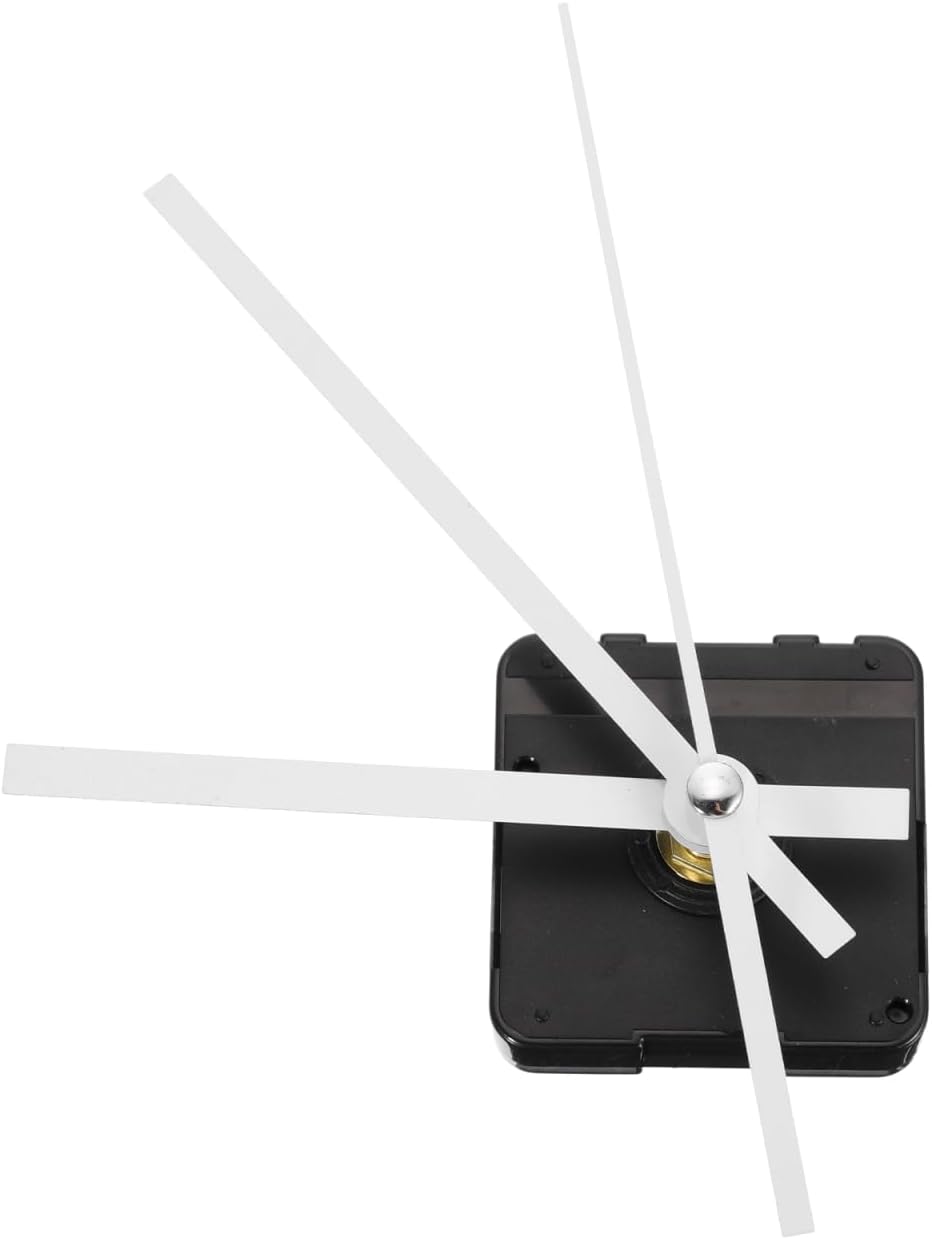 SHINEOFI DIY Quartz Clock Movement Kit, Silent Clock Mechanism Replacement with Silver Hands