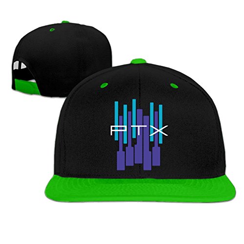 Photo de Huseki PTX Pentatonix piano logo baseball cap cool hip hop hat Red (5 colors) Green