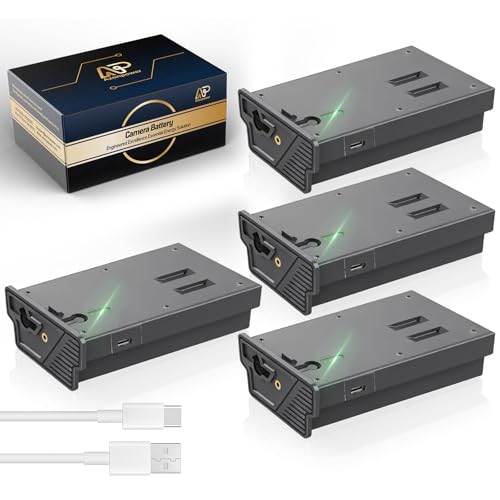 6000mAh Rechargeable Lithium Battery Pack for Reveal Trail Camera - Compatible with X, XB, SK, X Pro, Pro 3.0, X Gen 2.0/3.0 Hunting Accessories (4-Pack, USB-C Fast Charging) Upgraded Reveal