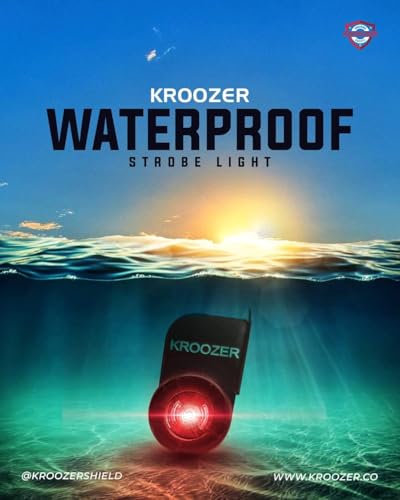 Image of Kroozer V7 Bike 20 Modes Strobe Lights, with Brake Mode, Red Color, one Pair, Bike Touring Accessories, Red Safety Light