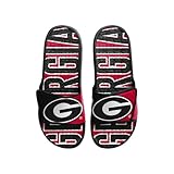 FOCO NCAA Men's Sport Shower Gel Slide Flip Flop Sandals (Georgia Bulldogs, US Footwear Size System, Adult, Men, Numeric Range, Medium, 11, 12)