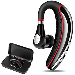 Bluetooth Headset V5.0,Wireless Bluetooth Earpiece with Noise Canceling Mic for Cell Phone,Ultralight Business Earphone…