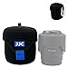 Produktbild JJC Mirrorless Lens Pouch Tasche Schutzhülle für Canon Fuji Olympus Nikon Sony Objektive, Weiches Neopren, Wasserabweisend, Travel Carry Kamera Objektivhülle mit Karabiner (Innengröße 3,1 x 3,1")