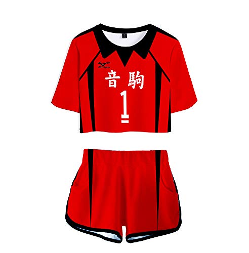 Xiao Maomi Haikyuu Kozume Kenma Cosplay Oikawa Tooru disfraz de voleibol uniforme escolar para camiseta y pantalones cortos, M