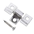 100Pcs Decking Hidden Spacer Fastener Board Clip, with Self-Tapping Screw Stainless Steel DIY Hardware