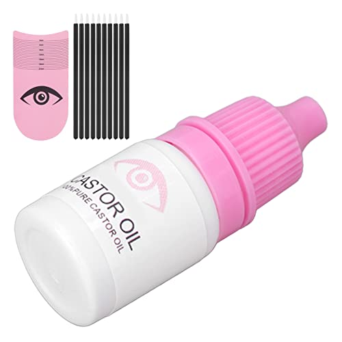 Eyelash Growth Serum Eyebrow Enhancer Eyelash Length Measuring Ruler 10Pcs Small Brush Lash Serum Set 5Ml #TOP6