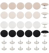   32 Sets 4 Colors Baseball Cap Button, 17mm/0.67Inch Top Replacement Hats Buttons, Black...