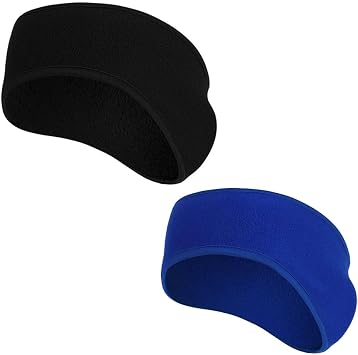 2 Pack Kids Ear Warmers Winter Fleece Lined Ear Muffs Toddlers Children Ear Band Skiing Cycling Outdoor Sports Windproof
