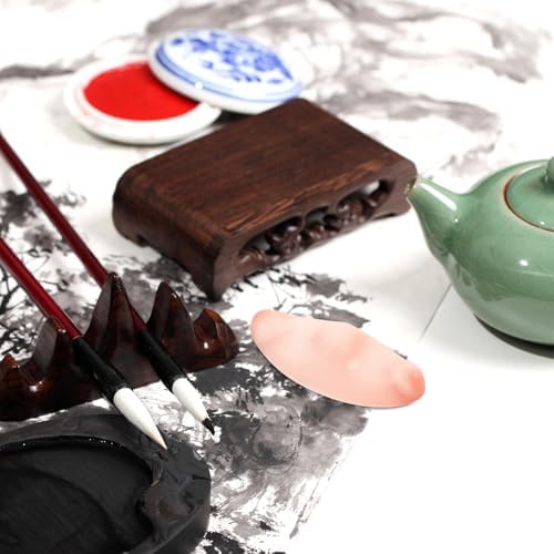 JEWEDECO 2 Adet Kaligrafi Yazı Aleti Dayanağı Suluboya Fırçası ve Kalem için Dekoratif Ağırlıklı Masa Düzenleyici - Görsel 5