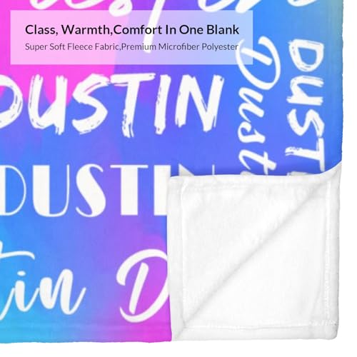 Name Blanket Personalized Name Blanket Customized Blanket with Name Text for Adult Kid Birthday Christmas Mothers Fathers Valentines Day Gift