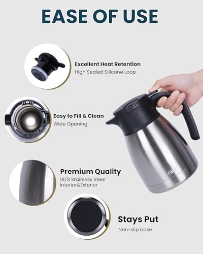 GiNT 34oz Insulated Stainless Steel Coffee Carafe